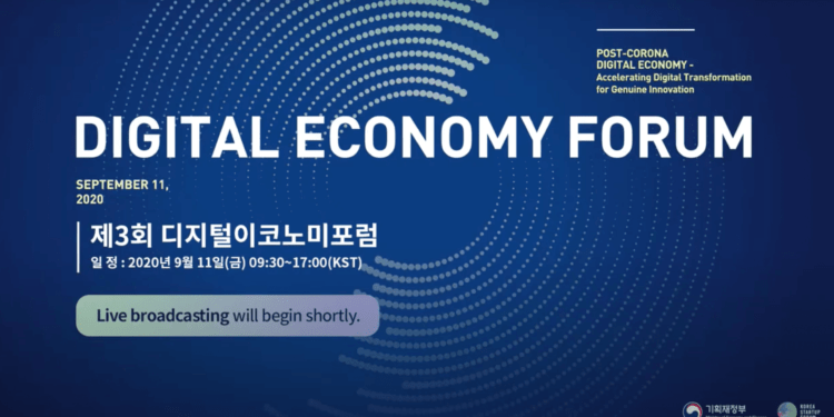 The Digital Economy Forum 2020 was held virtually.