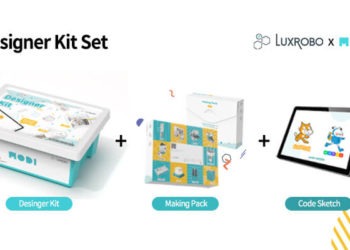 Korean startup LUXROBO's 'Designer Kit' to learn coding.