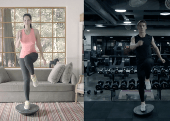 Korean startup Strong Friends' FAVE smart healthcare product for fitness at home.