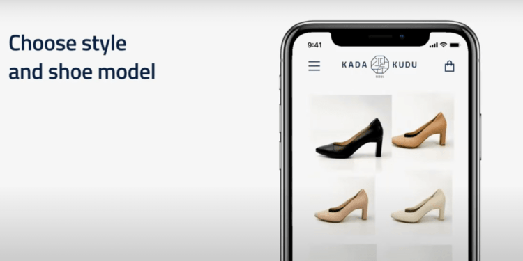 Korean startup KADA:KUDU offers virtual shoe fitting solution for their brand.