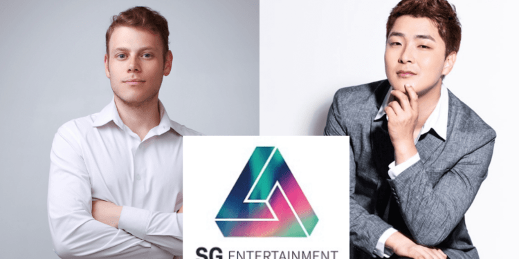SG Entertainment founders Joon-Hae Woo and Thomas Sommer.