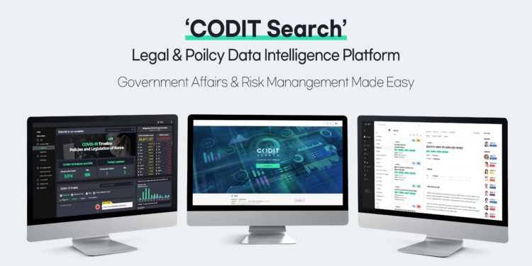 Korean startup's legal & policy intelligence platform - Codit.