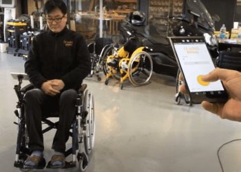 Korean startup Todo Works makes IoT power add-on for wheelchairs.