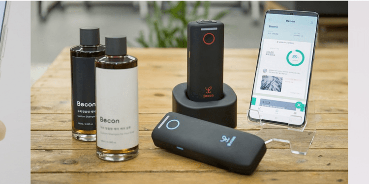 Korean startup Becon has developed scalp scanner that can be used at home.