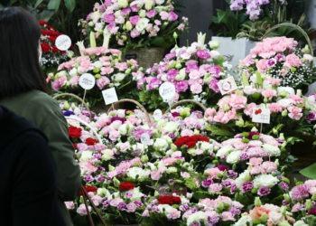 The world celebrates  mother’s day on May 9 and Koreans celebrate ‘Parents Day ‘ on May 8. Here at the Namdaemun Flower Market people purchasing flowers for Parents’ Day.  Photos: Yonhap
