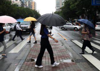 A Rainy day in Korea.