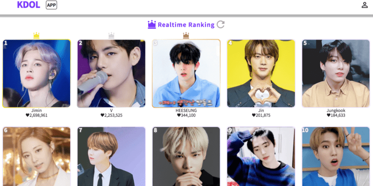 KDOLapp will be released in December 2021 for K-Pop.