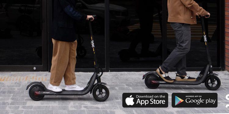 SWING serves e-scooter sharing in Korea.