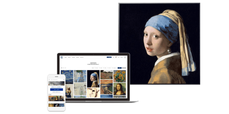 BLUECANVAS for artists and art lovers.
