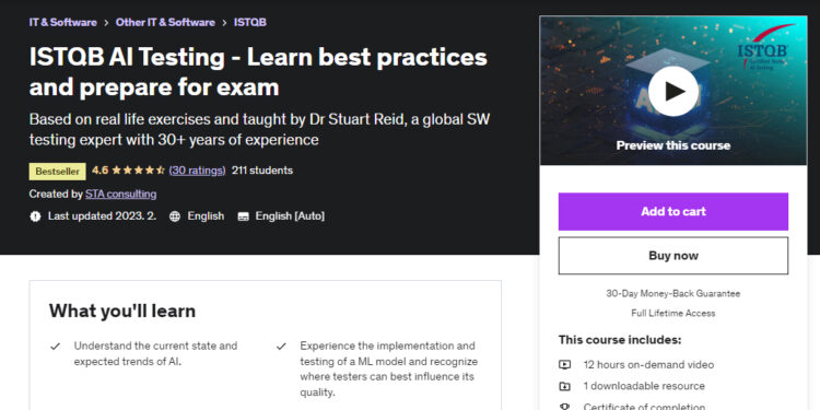 AITest.Ai's course on Udemy