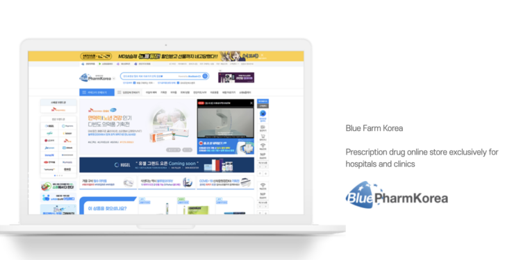 Blue Pharm Korea, a top-tier e-commerce platform serving hospitals and clinics in the region.