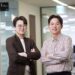 Kim Byung-hak, the newly appointed CEO of Kakao Brain with CEO Kim Il-doo who will lead global advanced research and super-large AI.