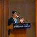 Hwang Yeong-gyu, CEO of Alchera, delivers a welcome speech at the ‘Financial Company Support Seminar’ (Image courtesy: Alchera)