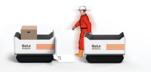 Gole Robotics' flagship product, a Robotic Lifting scaffolding device