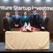 Oh Young-joo, Minister of SMEs and Startups (center), at the "Korea-Japan Joint Fund Formation Ceremony" at Toranomon Hills Mori Tower in Tokyo. (Photo: Ministry of SMEs and Startups)