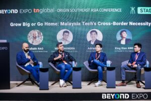 Vallabh Rao, Director of beSUCCESS Media; Milan Dhingra, Chief Product & Technology Officer, Teleport; Adrian Hia, Partner, Kairous Capital; Ang Xing Xian, Co-Founder & CEO, Capbay.